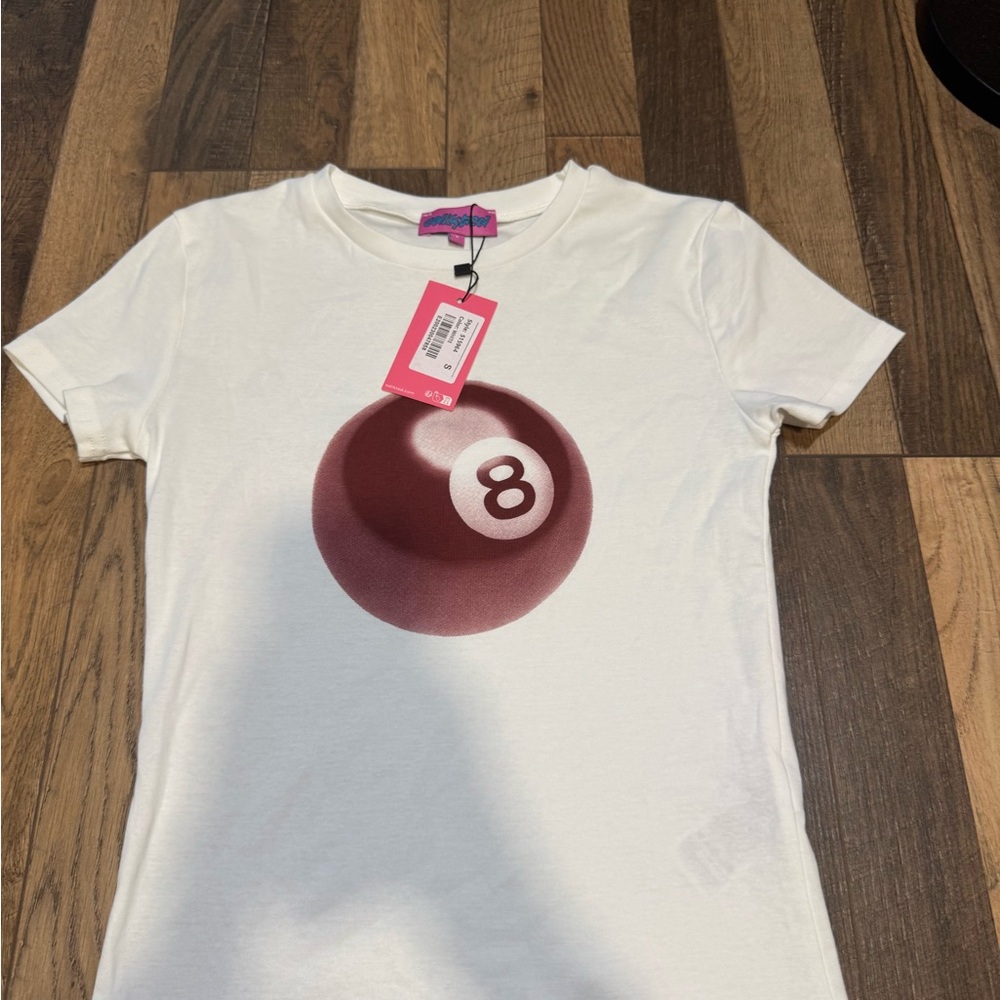 Edikted White Short Sleeve Crewneck Tee